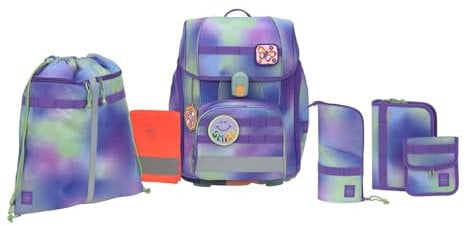 LÄSSIG School Set Boxy Unique Gradient Green/Purple