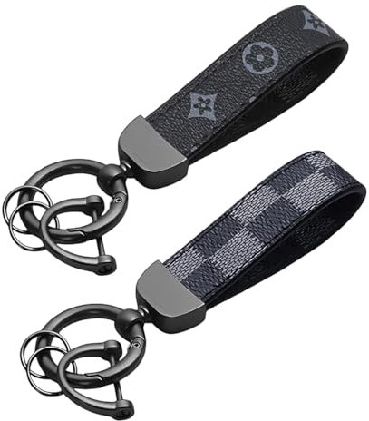 XUZOPIM Pack De 2 Porte Clef Voiture,Porte-Clés Homme, Accessoires Voiture