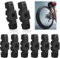 Rixotix Bremsbeläge für Magura 4 Paare Hohe Bremskraft im Alltag Langlebiger Bremsbelag schwarz Geräuscharme Bremsschuhe Kompatibel für Magura HS Bremsen wie Magura HS11 HS22 HS33 UVM