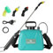 Spruzzatore Elettrico 5L Pistola A Spruzzatore Telescopico Ricaricabile con 2 Ugelli Tappo a Bocca Spaziosa Batteria 2400mAh Per La Pulizia A Spruzzo Piante Da Giardino (5L)