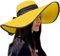2025 – Chapeaux de plage pour femmes à large bord en paille chapeau d'été souple pliable enroulable chapeau de soleil chapeau de soleil en vrac, jaune, Taille unique