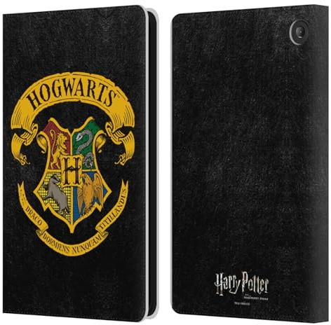 Head Case Designs Officially Licensed Harry Potter Hogwarts Crest Sorcerer's Stone I Leather Wallet Case Compatible With Amazon Fire 7 2022