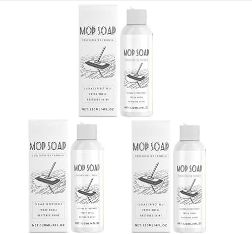 Highly Scented Mop Soap, 2025 Upgrade Floor Cleaner, Residue Free Surface Cleaner, Floor Cleaner Liquid, whit Clean Shine Technology for Laminate, Tile, Wood, Patio, Pressure Washer and More (3)