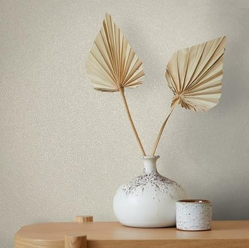 marburg Selbstklebende Tapete Beige Uni Strukturoptik für Wand und Möbel Möbelaufkleber Folie 6,00 x 0,53m