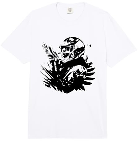 Guardalinee Donna di Football Americano per Ragazze Comfort Colors Adult Heavyweight T-Shirt