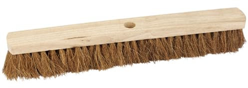 Draper 600mm Gardening Soft Coco Broom Head | Heavy- Duty Garden Clean Hand Tool | Sweeping Brush |Outdoor and Indoor |43774