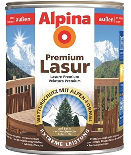 ALPINA Premium Lasur, 2,5L Holz Dickschichtlasur außen, Farblos