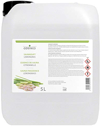 cosiMed Saunaduft Lemongras, Konzentrat, Saunaaufguss, Saunazubehör, 1 l