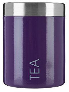 Premier Housewares Emaillierte Zuckerdose lila violett, Emaille, 10x10x13