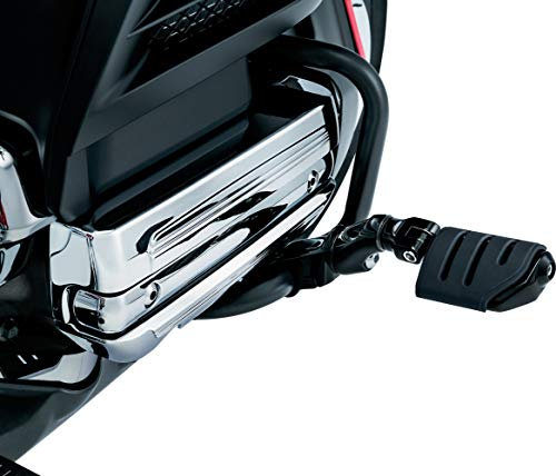Kuryakyn 3995 Motorcycle Foot Controls: Ergo II Cruise Mounts with Trident Dually ISO Pegs and Mini Arms for Honda Gold Wing, Valkyrie Motorcycles, Gloss Black, 1 Pair