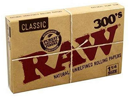 Raw 300 Classic 1.25 1 1/4 tamaño Papeles de enrollar 1 Paquete = 300 Hojas