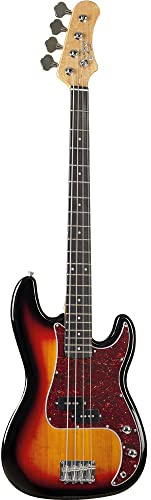 EKO GUITARS - VPB-100 Sunburst, E-Bass, Korpus aus Linde, Hals aus Ahorn, Precision-Style Tonabnehmer, Farbe Sunburst