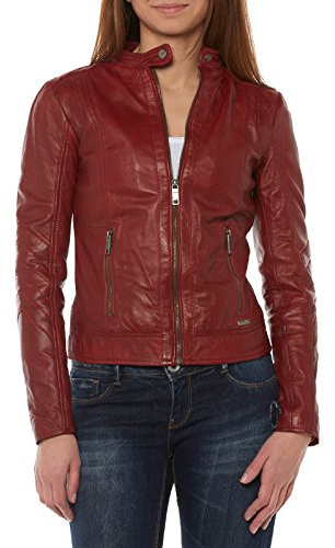 Maze Damen Lederjacke Marcie Rot M