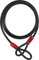ABUS Cable de lazo Cobra 10 - cable de acero recubierto de plástico - seguridad para accesorios de bicicleta y moto - 2,2 metros de longitud, 10 mm de grosor, negro