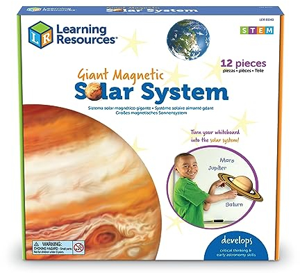 Learning Resources Riesiges Magnetisches Sonnensystem, Mittel, Sonnensystem Modell, Sonnensystem Kinder, magnetisches Solarsystem für Whiteboard-Demonstrationen