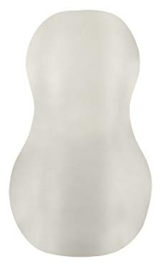 Doc Johnson Mood - Exciter - ULTRASKYN - Dual Texture Stroker - Narrow Side Has Massage Beads, Wide Side Has Thick Ribbing - Discrete - Male Masturbator - Frost