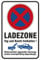 Schild Ladezone Parken Halten verboten, Bitte freihalten aus Aluminium-Verbundmaterial 3mm stark 40 x 60 cm