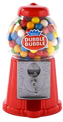 ORIGINAL DUBBLE BUBBLE CLASSIC - Máquina de bolas de chicle con hucha, 80 g