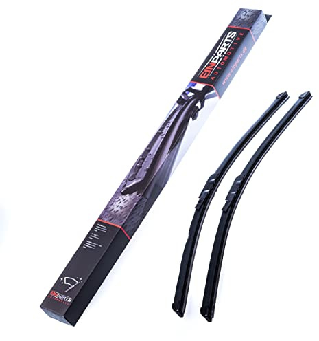 EINPARTS Scheibenwischer Set Wischerblätter Set Vorne Länge 1: 560mm Länge 2: 560mm Flachbalkenwischblatt Kompatibel mit AUDI A6 Avant 4F5, C6 Krallenbefestigung für Linkslenker EPWBDK2222