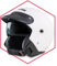 Saferide | Motorradhelm Mit Sonnenblende Matt Weiß XXL - 63-64 cm Rollerhelm Quadhelm Damen Herren Roller Regenschutz Jugendliche Schutzhelm Sturzhelm Erwachsene Moped Motorrad Mofa