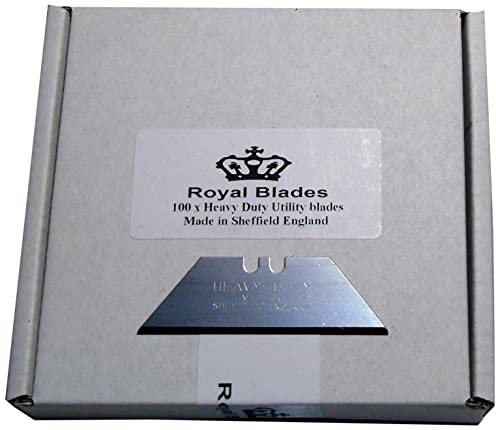 100 x Heavy Duty Straight Profile Quality Sheffield Made Multi Purpose Scraper Cutting Edge