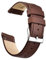Ritche Leder-Uhrenarmband mit Schnellverschluss, 18 mm, 19 mm, 20 mm, 21 mm, 22 mm, 23 mm oder 24 mm, für Damen und Herren, weißer Elefant, Strumpffüller für Herren, Dunkelbraun/Silber, 24MM, Classic