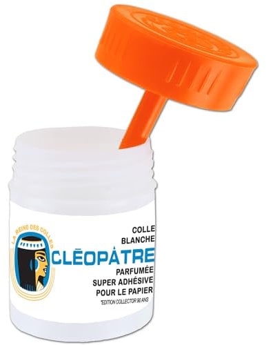 CLEOPATRE- Pot de colle blanche à l'amande- Édition Collector 90 ans format 35 g
