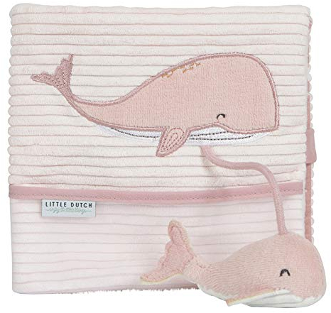 Little Dutch 4848 Activity Stoffbuch Fühlbuch Walfisch Ocean rosa