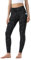 Leovqn Damen Sport Leggings Hohe Taille Blickdicht Yoga Hosen mit Taschen für Sports Laufen Joggen Training Freizeitkleidung Deep Coal Camo M