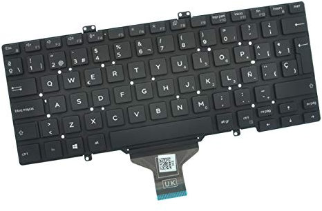 Dell Latitude 7400 Spanish QWERTY Non-Backlit Keyboard NWYRY
