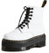 Dr. Martens 8 Eye Boot, Stivaletti Donna, Bianco(Optical White Pisa), 39 EU