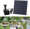 YRHome 1,8W Solar Springbrunnen Platz Solarpumpen Update Teichpumpe Garten Wasserpumpe Schwimmender Solar Panel Brunnen Fontäne Pumpe für Vogelbad, Garten, Fisch-Behälter, Pool, Kleiner teich