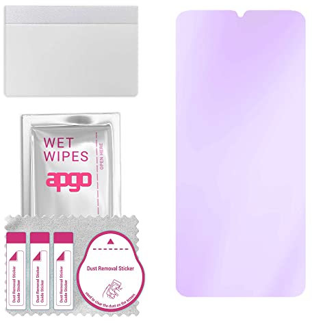 apgo Protector de pantalla Anti-Blue Hybrid Glass 9H para Realme X2 Pro