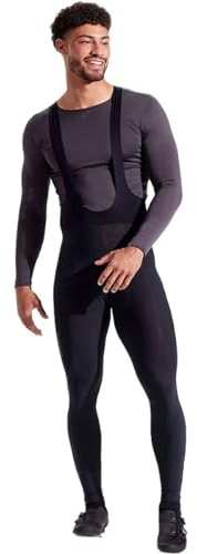 PEARL IZUMI Salopette termica da ciclismo da uomo, con imbottitura in camoscio, nero, L