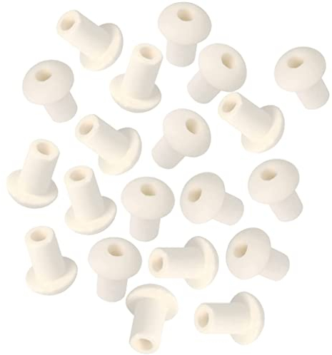 TOPBATHY 20pcs Dochte Für Öllampen Keramik Dochthalter Für Öllampen Keramik Lampendocht Docht Keramik Wickelhalter unterstützt Keramik Lampenhalter Docht Sitz Dochthalter Für Öllampen