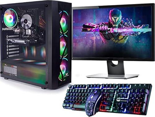 Veno Scorp Gaming PC Bundle 22” Set : Intel Core i5-16GB RAM, GTX 1030 2GB Graphics Card, 1TB HDD, Windows 10, Wi-Fi, Vortex 4 x ARGB FANS
