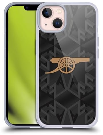 Head Case Designs Officially Licensed Arsenal FC Away 2022/23 Crest Kit Soft Gel Case Compatible With Apple iPhone 13