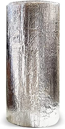 Aislante Térmico Reflexivo de Aluminio y Burbujas 0.5x2.5 m (1.25 m²) - Frío y Calor - Viviendas, Caravanas, Campers, Buhardillas, Uso Industrial