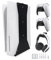 Marvelights Support Mural PS5 (Disque Et Numérique), Accessoires PS5 pour Console Playstation5, Support en Acier Inoxydable Enduit de Poudre*3(Non Compatible avec PS5 Slim)（Noir）