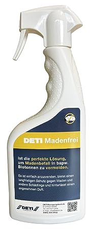 DETI Madenfrei Repellant 750 ml - Spray gegen Madenbefall in der Biotonne, mit Frischeduft & Langzeitwirkung