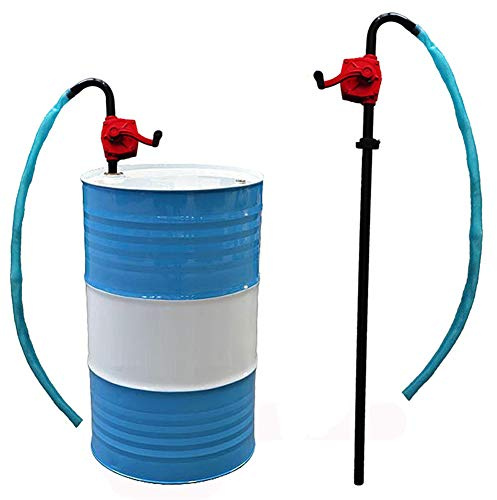 Hand Crank Oil Barrel Pump, Iron Rotary, For Diesel Fuel Garage Hand Drum Barrel Pump Tool