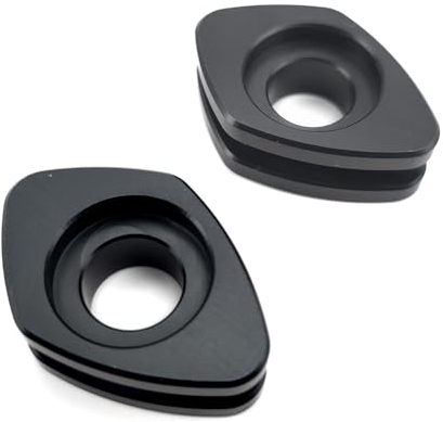 Aharon Motorrad-LED-Blinkerhalter im 2er-Pack | Kompatibel mit Ducati, M8/M10-Gewinde | Blinkerplatten | ABS Plastic Montageplatten | Adapterplatten Motorrad-Blinkleuchten | Blinker für Motorräder