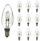 Swan Energiespar-Halogen-Kerze, 42 W, E14, kleine Edison-Schraube (SES), klar, 10 Stück