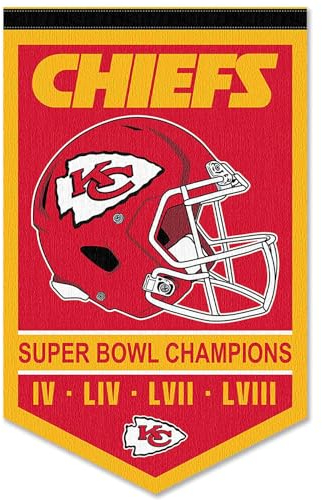 Kansas City Chiefs 4 Time Super Bowl Champions Banner Wimpel