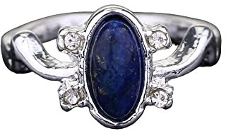 SHOUKAII Der Ring D Salvatore Damon Stefans Elena Punk-Ringe Lapislazuli Blaue Kristallmoives Schmuck Us 6-10
