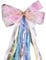Geschenk Schleife Rosa, 60×15cm Schultütenschleife mit Geschenkband, Fertig Gebunden Geschenkschleife für Mädchen, Dekoschleifen für Geschenke Tüten Zuckertüten zum Basteln Dekorieren Verzieren
