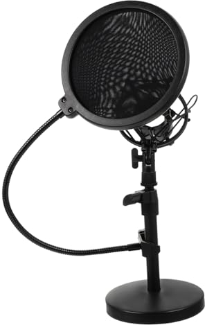 FUNOMOCYA Desktop-mikrofonständer Mit Einstellbarer Halterung Für Tischmikrofone Mikrofonhalterung Mit Filter Stabiler Mikrofonunterstützung Für Live-streaming Und Professionelle Nutzung