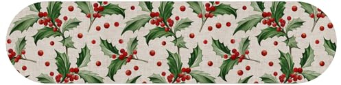 Round Holly Table Runner 30x120cm