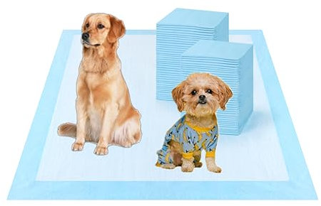 60 Pièces Gros Tapis Absorbant Chien, 80x90cm Alese Jetable, Alèse Pipi Tapis Educateur pour Chien Gros,Apprentissage de la Propreté Tapis Hygiénique (60 Pièces 80x90cm)