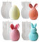 4pcs Ostereier Osterhasen Kerzen Silikonformen Gießformen Silikon Kerzenformen Zum Gießen Osterdeko Silikonform Hase Kaninchen Seifenform Epoxidharz Formen Osterdekoration Kerzen Selber Machen Set
